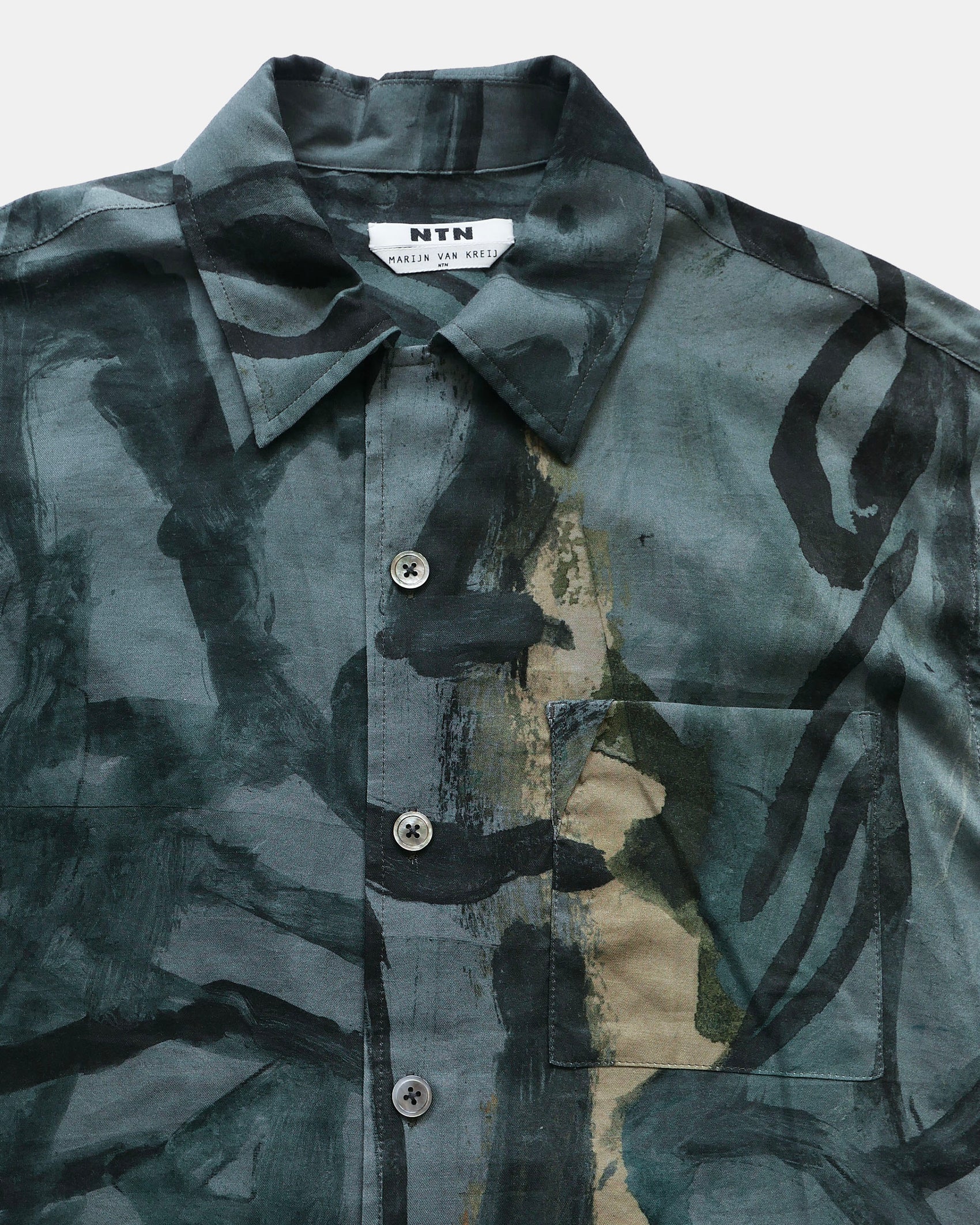 NTN x Marijn van Kreij S/S Open Collar Shirt