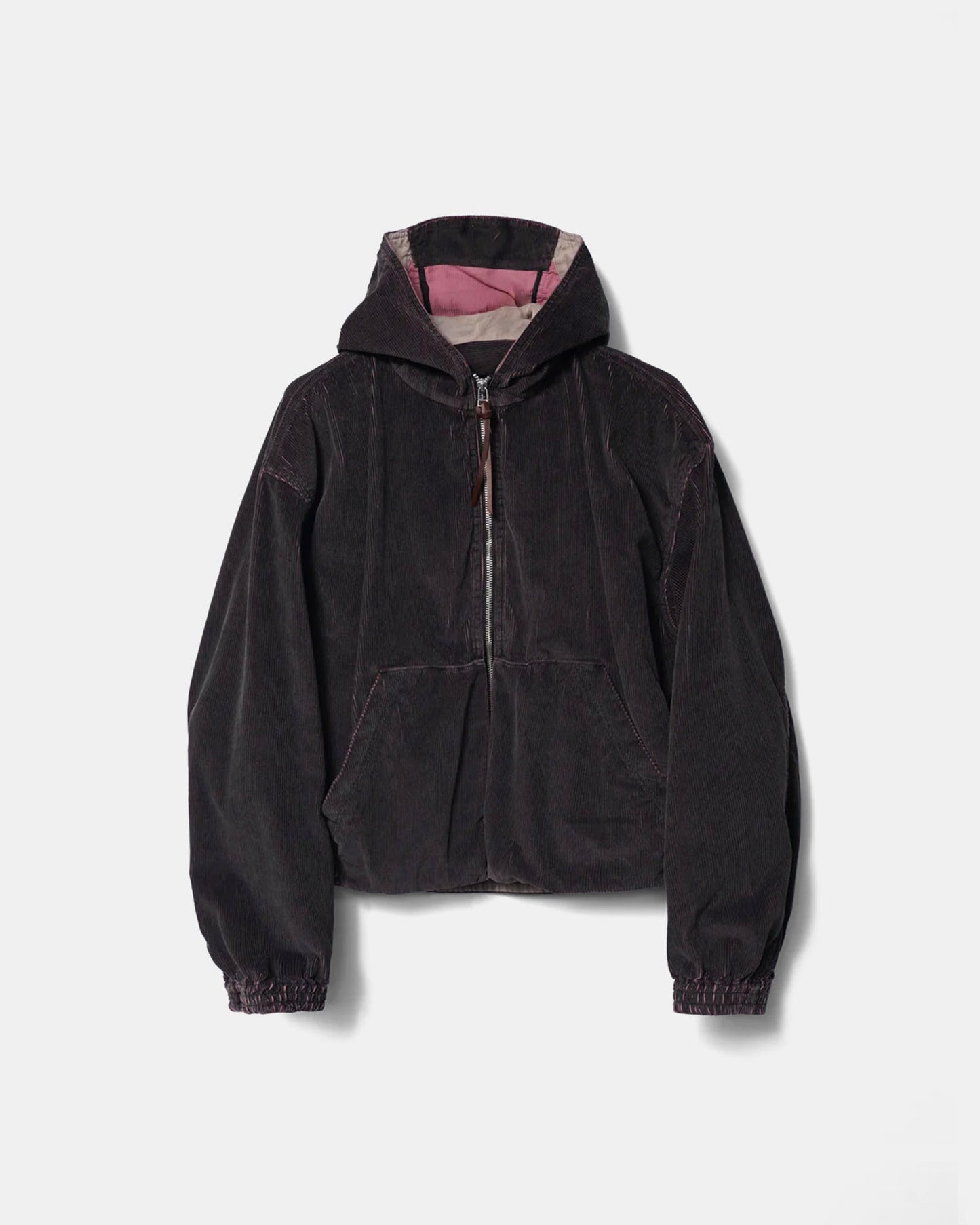 PIGMENT COATED CORDUROY HOODED BLOUSON