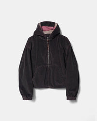 PIGMENT COATED CORDUROY HOODED BLOUSON