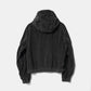 PIGMENT COATED CORDUROY HOODED BLOUSON