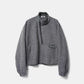 WOOL FLEECE BETA LIGHT STAND COLLAR PULLOVER