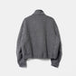 WOOL FLEECE BETA LIGHT STAND COLLAR PULLOVER