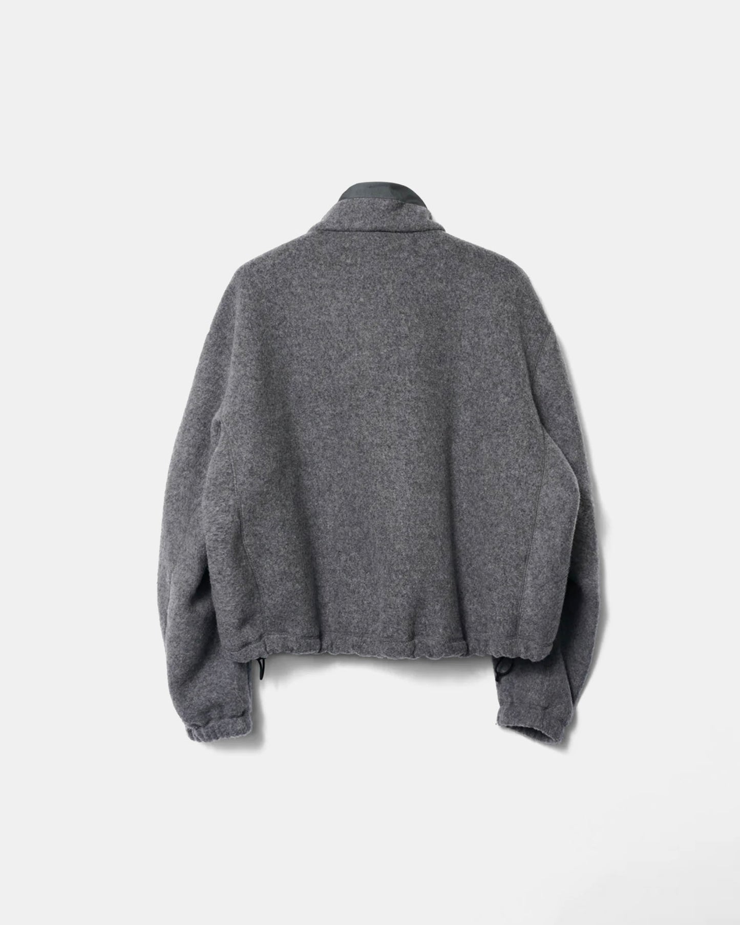 WOOL FLEECE BETA LIGHT STAND COLLAR PULLOVER
