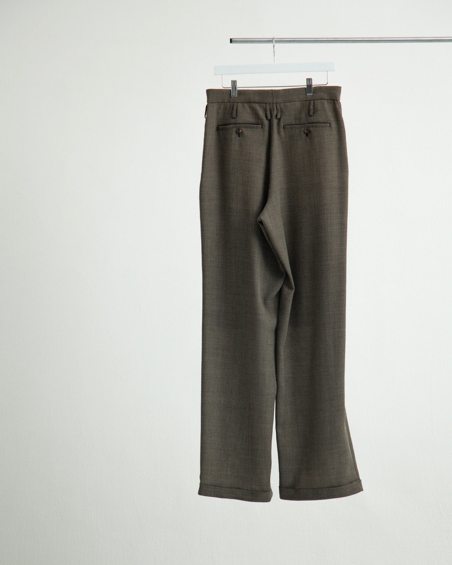 DOUBLE INVERTED TUCK TROUSERS