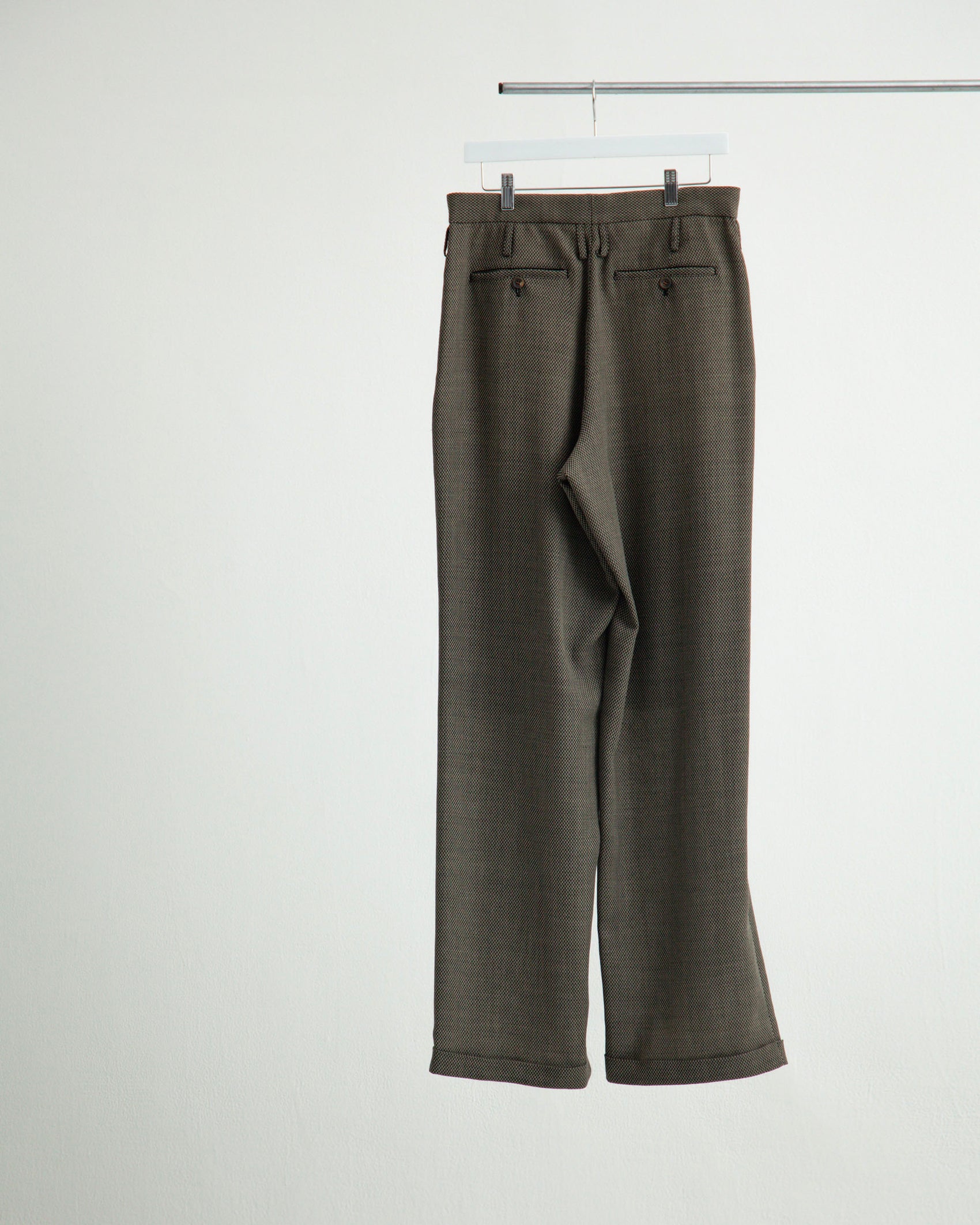 DOUBLE INVERTED TUCK TROUSERS