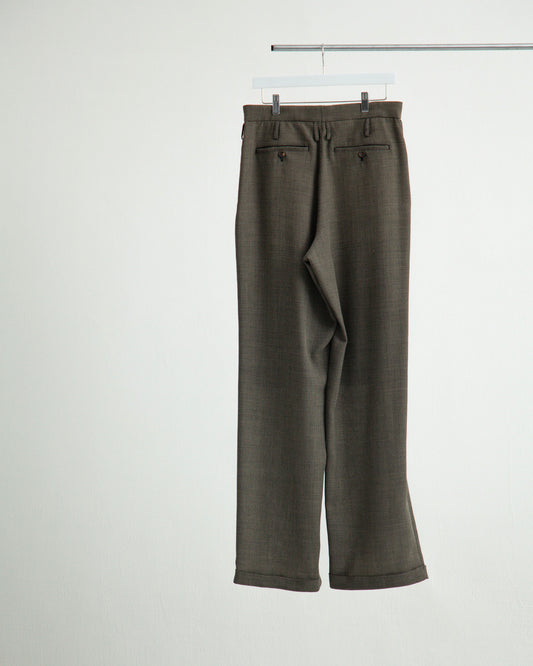 DOUBLE INVERTED TUCK TROUSERS