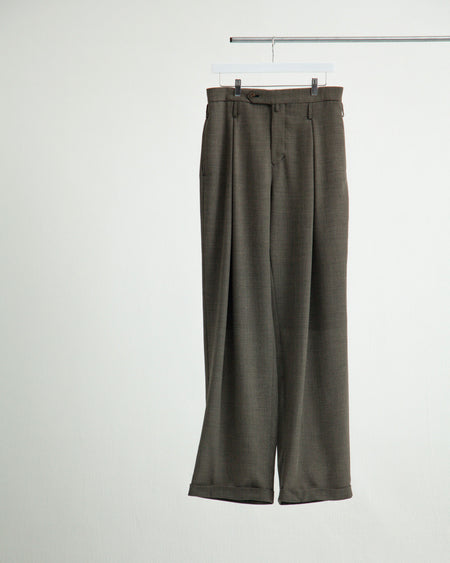 DOUBLE INVERTED TUCK TROUSERS