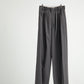 EIGHT TUCK HIGH WEST TROUSERS / COTTON