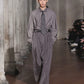 EIGHT TUCK HIGH WEST TROUSERS / COTTON