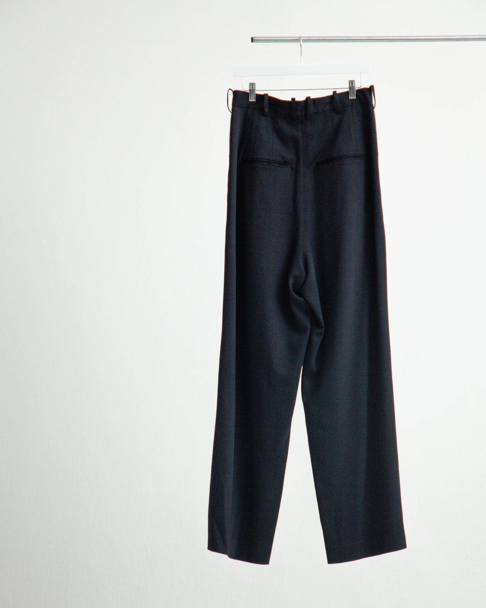 EIGHT TUCK HIGH WEST TROUSERS / WOOL